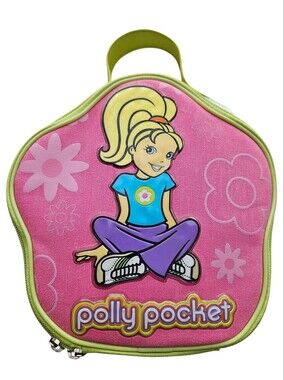 Polly Pocket Lot Dolls, Clothes, Furniture, Accessories w/ Soft Carry Case